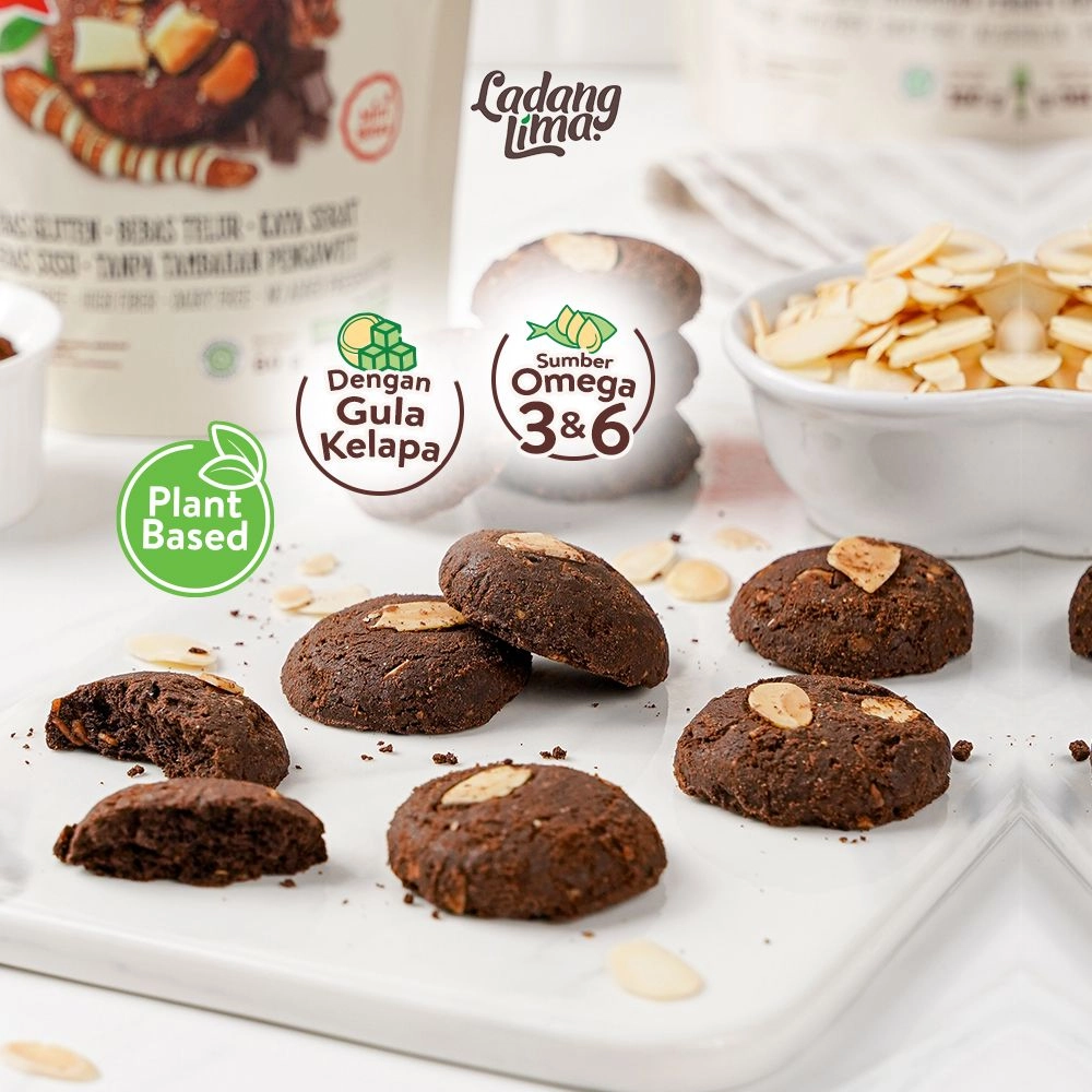5 pcs - Blackmond 180g Cookies Ladang Lima | Healthy Cookies With Protein